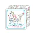 Mahjong Cocktails Mahj On... Square Coaster