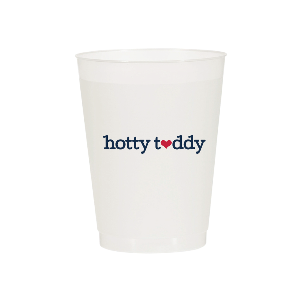 Hotty Toddy Heart Cups -Ole Miss Party Cups for Tailgates