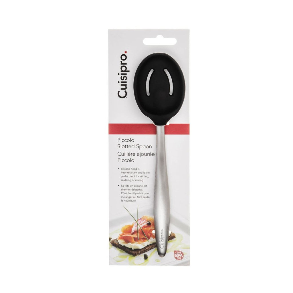 Piccolo Slotted Spoon Black
