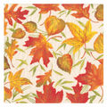 Luncheon Napkins : Woodland Leaves Ivory