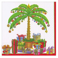 Cocktail Napkins : Deck the Palm - Pearl
