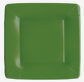 Salad Plates : Square Hunter Green Grosgrain