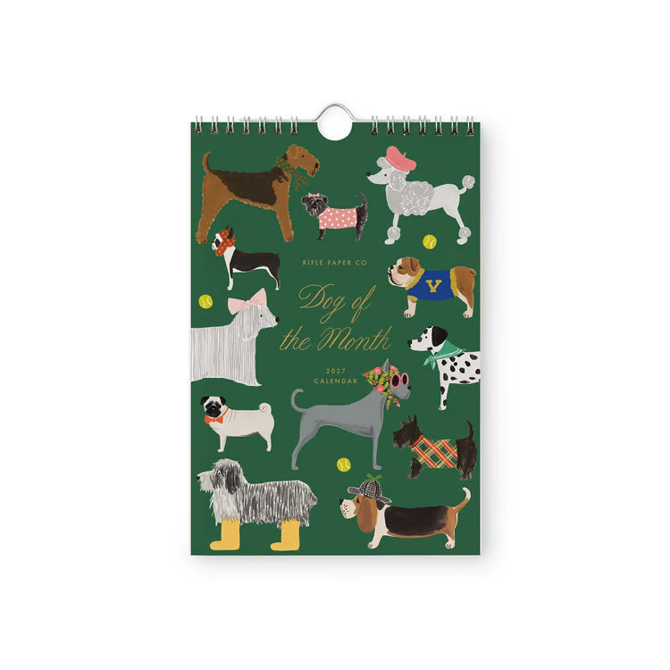 2027 Dog of the Month Kitchen Calendar