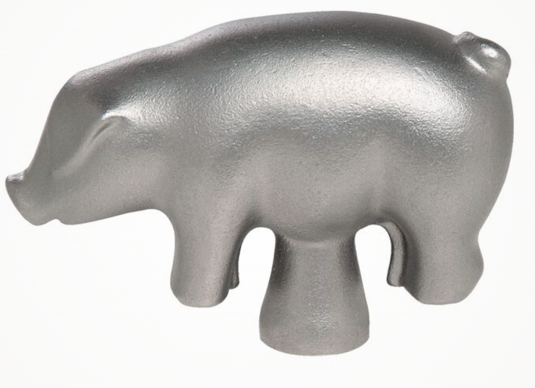 Animal Stainless Knob - Pig