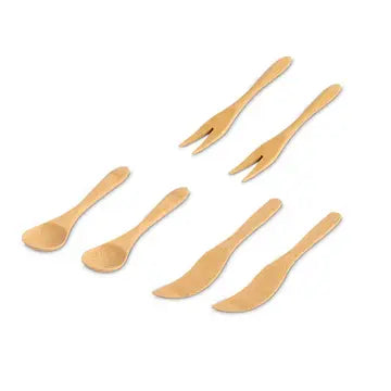 Maison du Fromage Bamboo Charcuterie Serving Set