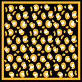 Gameday Bandana Scarf in Gold & Black (3 PRINTS)  