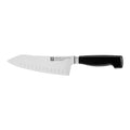 Four Star 7" Hollow Edge Rocking Santoku Knife