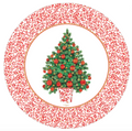 Salad Plates : Decorated Tree