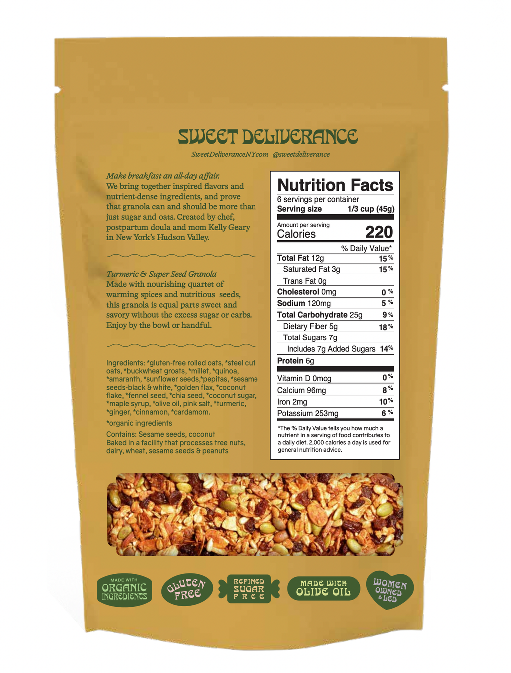 Turmeric & Super Seed Granola