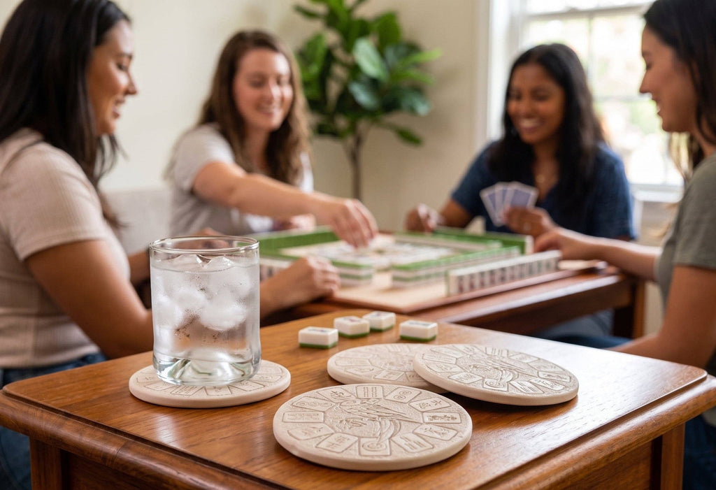 Mahjong Absorbent Drink Coasters