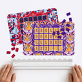 Mahjong Solo Practice Mats, Neoprene, Mix-n-Match Football