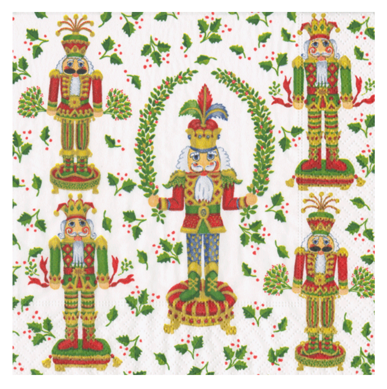 Luncheon Napkins : Nutcracker Christmas