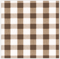 Luncheon Napkins : Chocolate Gingham Retired
