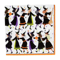 Cocktail Napkins : Witches Conga Line