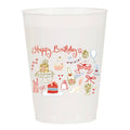 Happy Birthday Icons Frosted Cups - Birthday