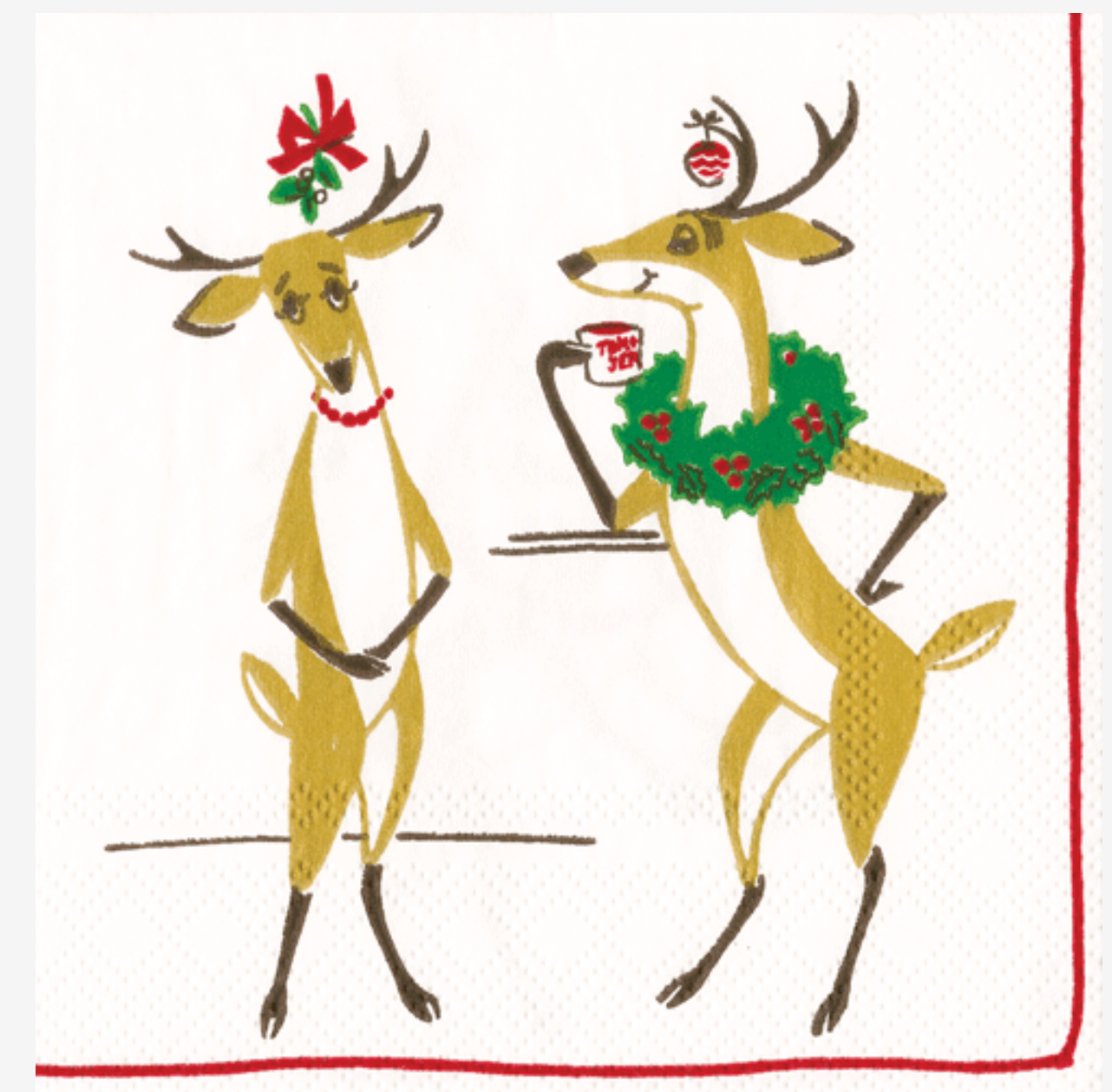 Cocktail Napkins : Mistletoe Meets Toddy Retired