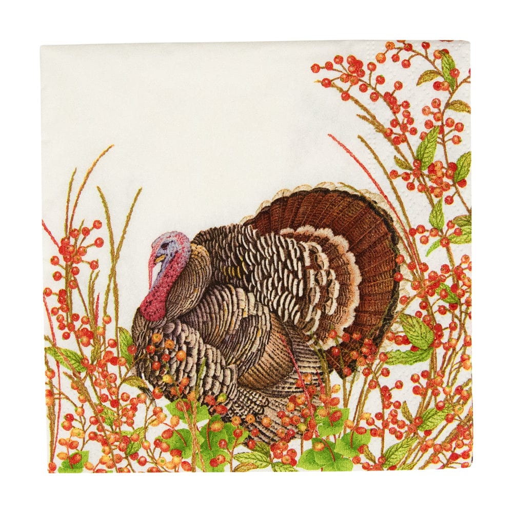 Cocktail Napkins : Turkey and Berries