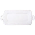 Lastra Handled Rect Platter White