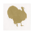 Luncheon  Napkins : Turkey Fan Paper LInen