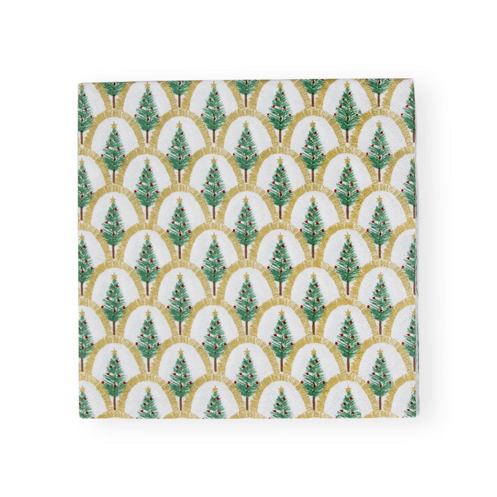 Luncheon Napkins : Deco Christmas Gold