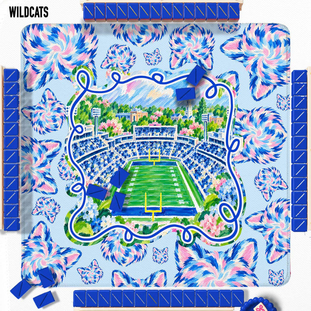 Mahjong Mat 31", Football, Elephant, Bulldog, Rebel, Tigers