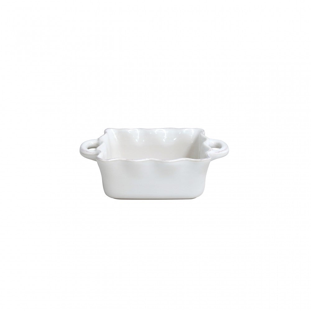 Cook & Host Square Ruffled Baker White