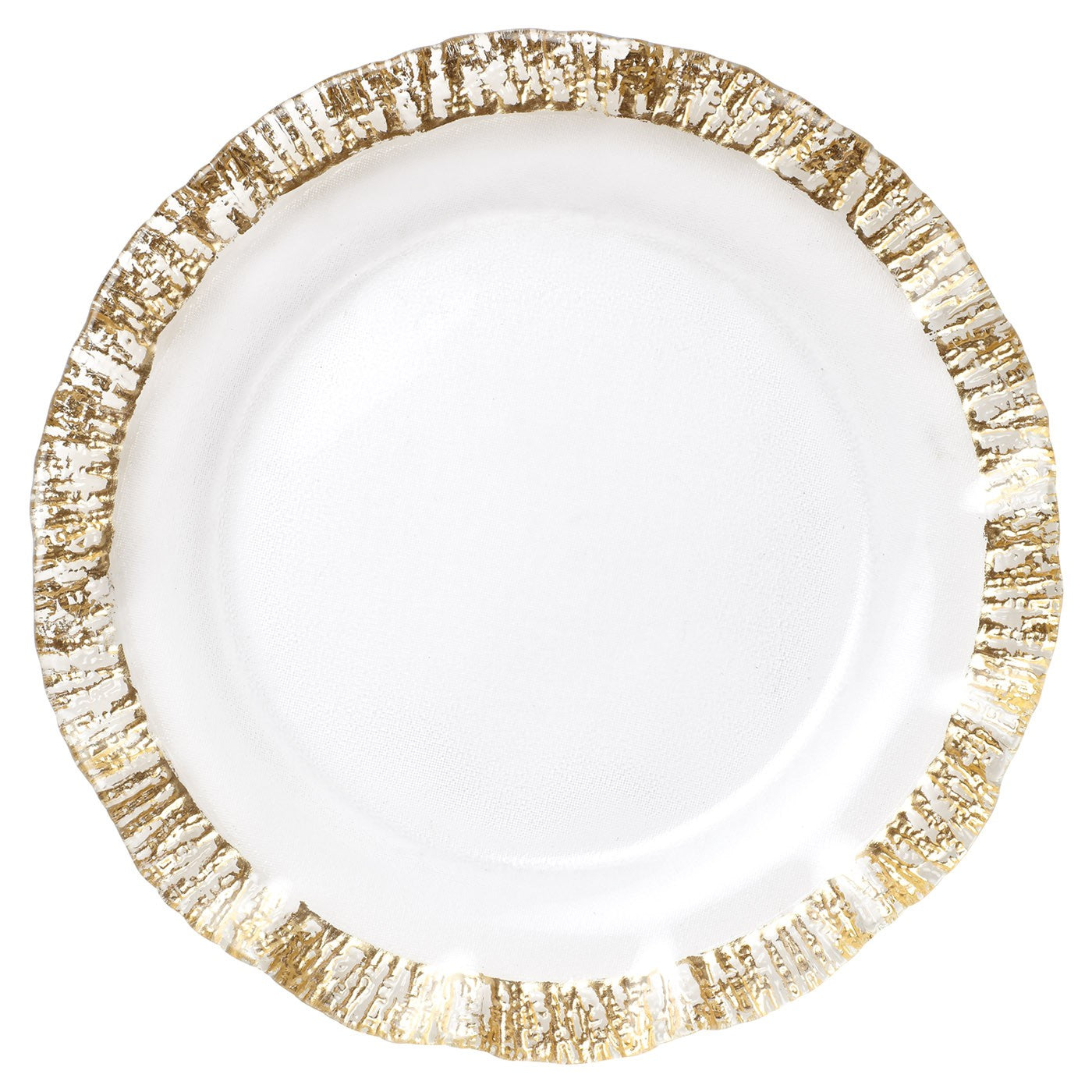 Rufolo Glass Gold Charger Plate
