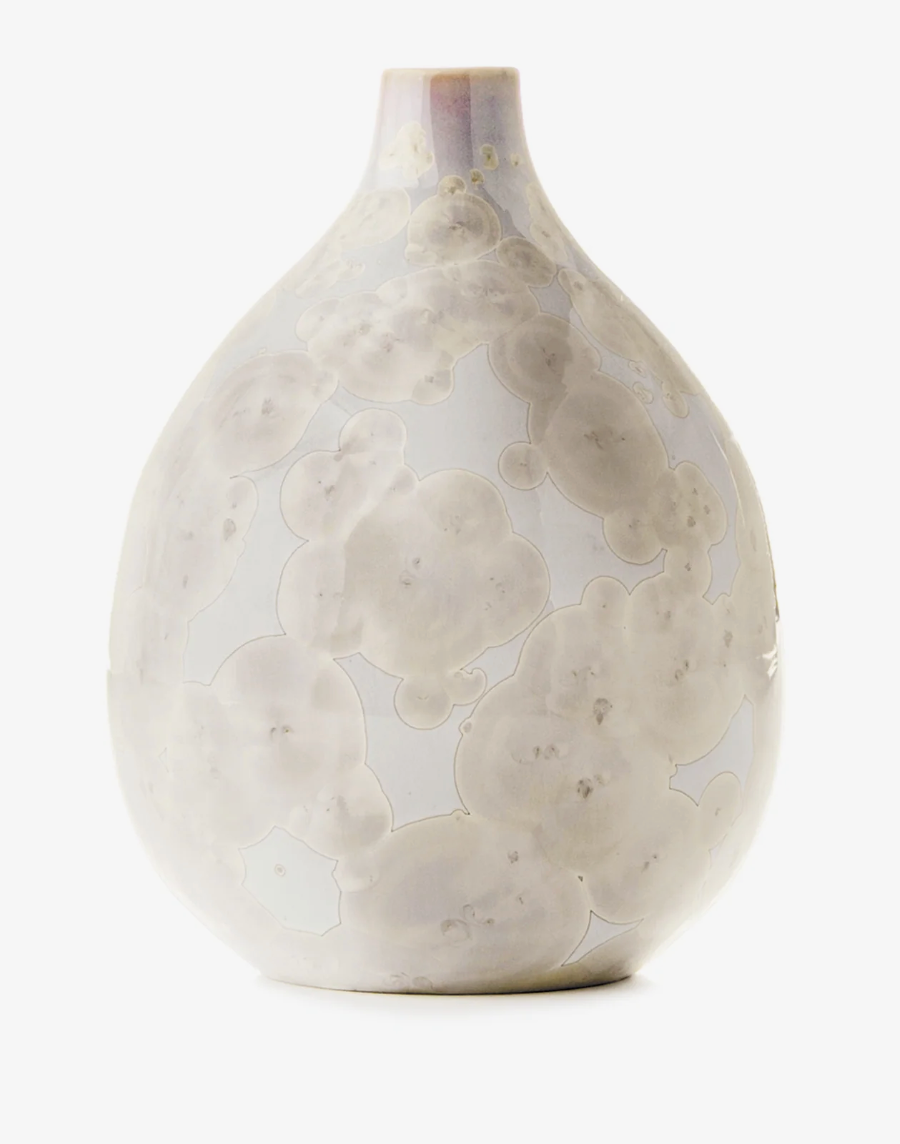S Candent PURE Crystalline Teardrop Vase Retired
