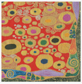 Luncheon Napkins : Viennese Nouveau Red Retired