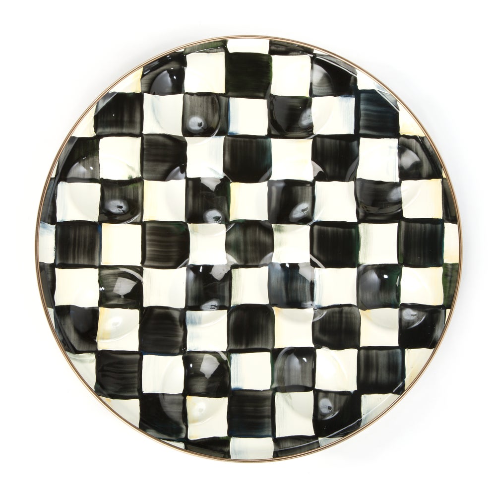 Egg Plate : Courtly Check