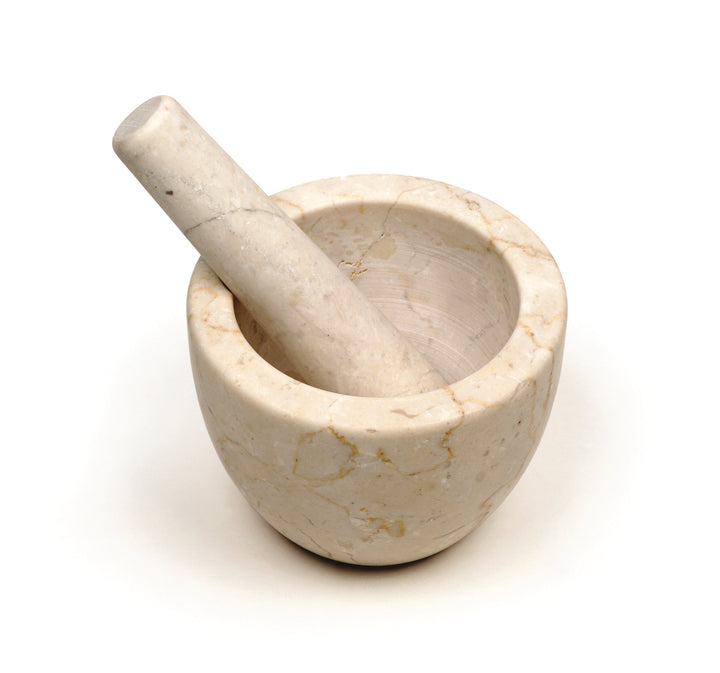 Mortar & Pestle Beige Marble