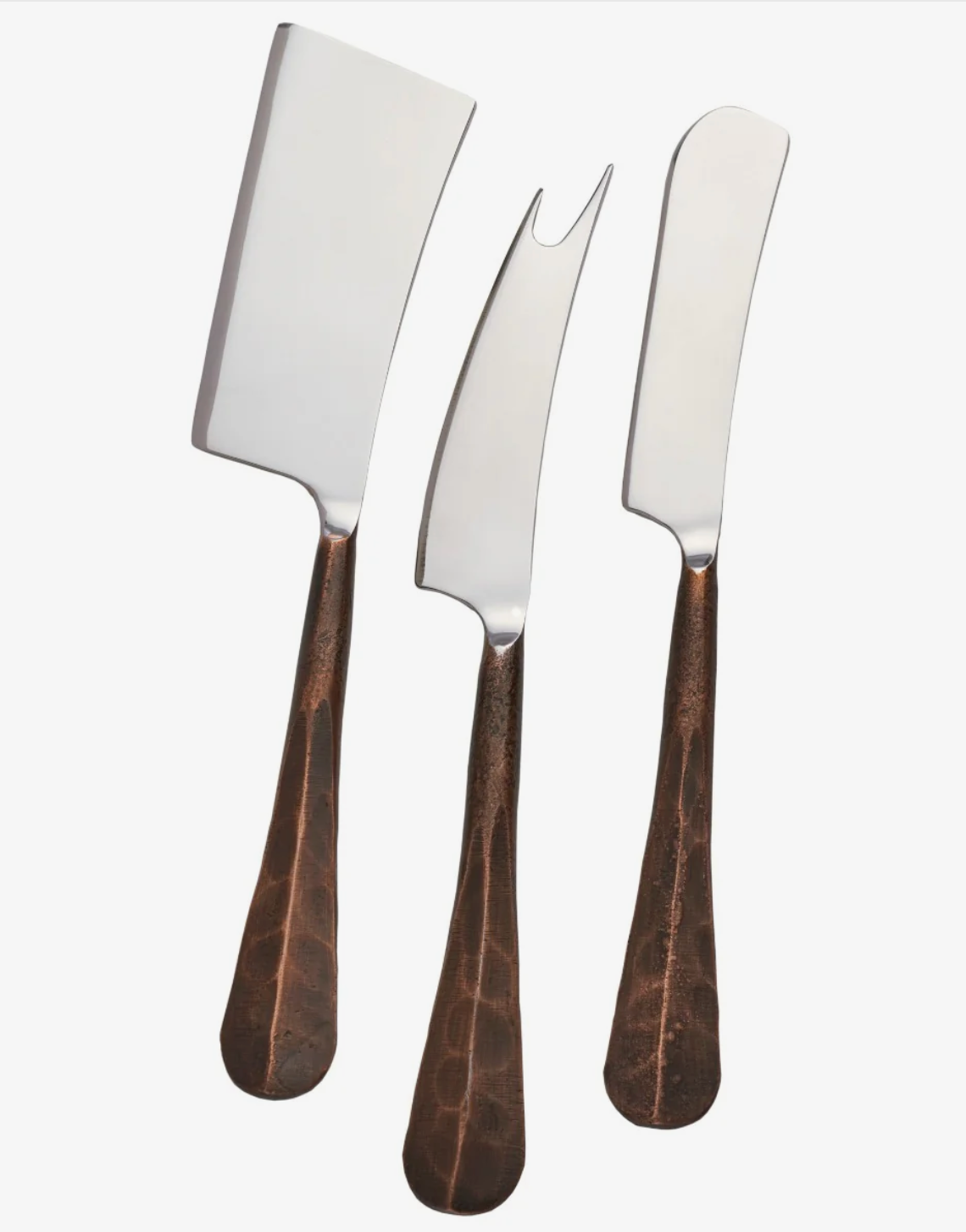 Woodbury Copper Cheese Knife Set