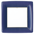 Dinner Plates : Square Navy Grosgrain