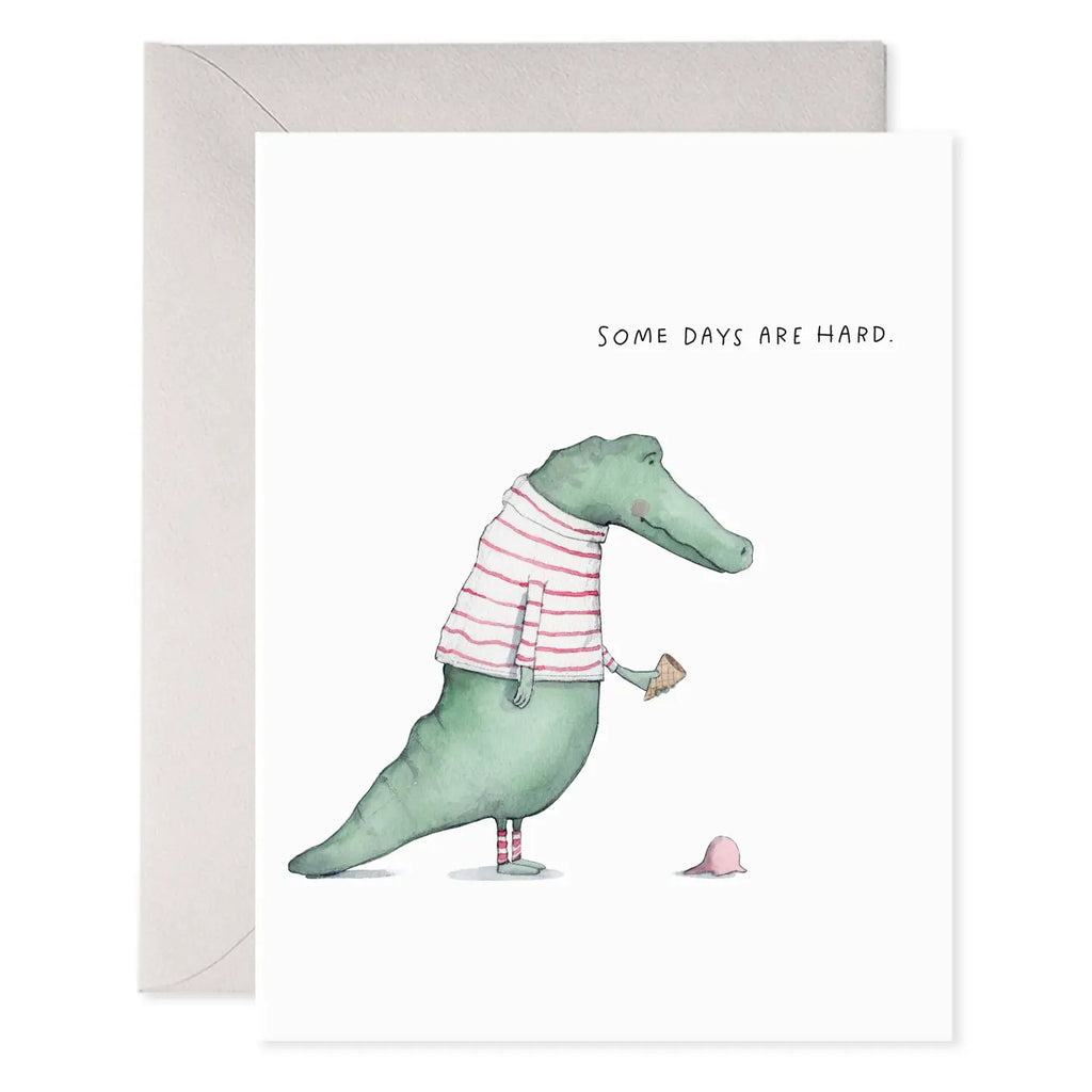 Alligator Hard Day Card