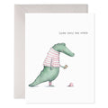 Alligator Hard Day Card
