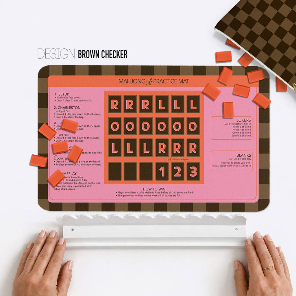 Mahjong Practice Mats, Neoprene, Solo, Mix-n-Match Designs