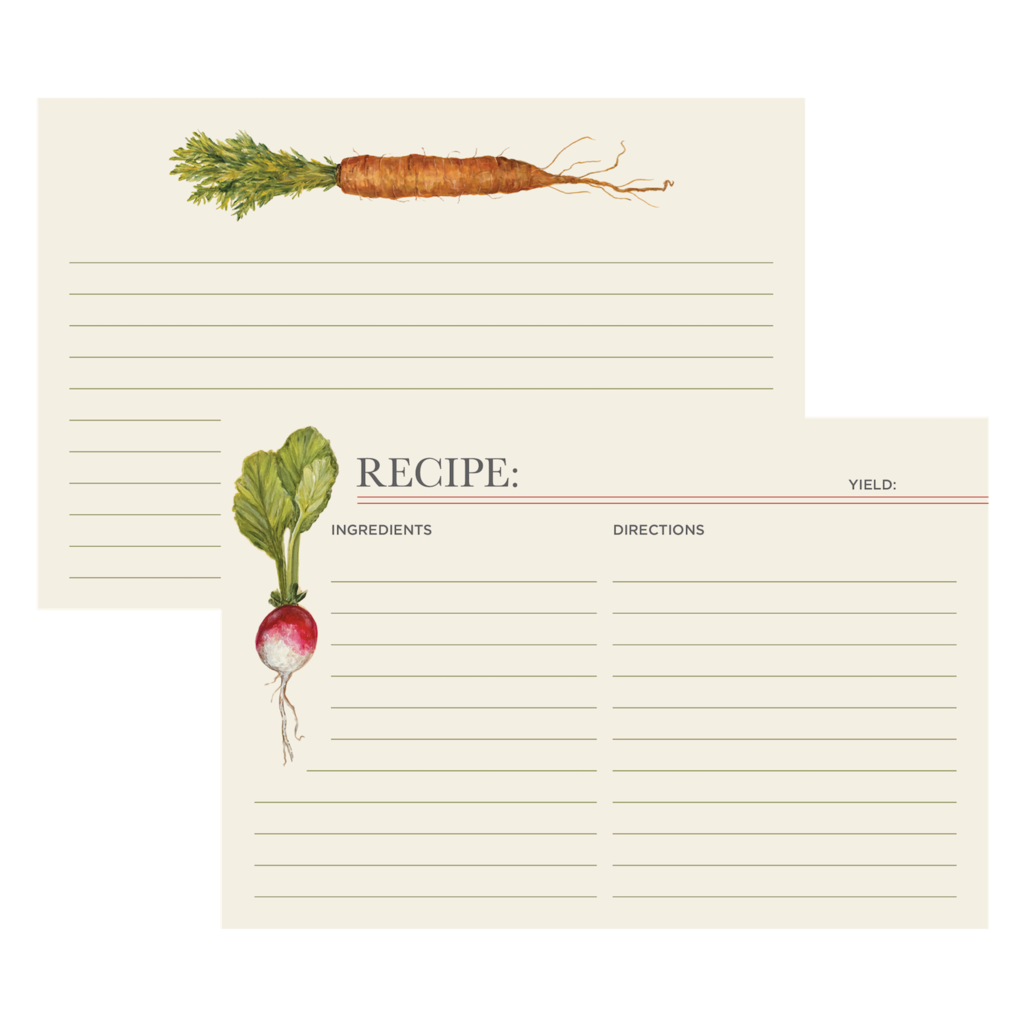 Farmer's Market Recipe Cards