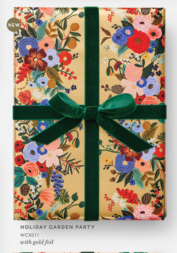 Holiday Garden Party Continuous Wrapping Roll