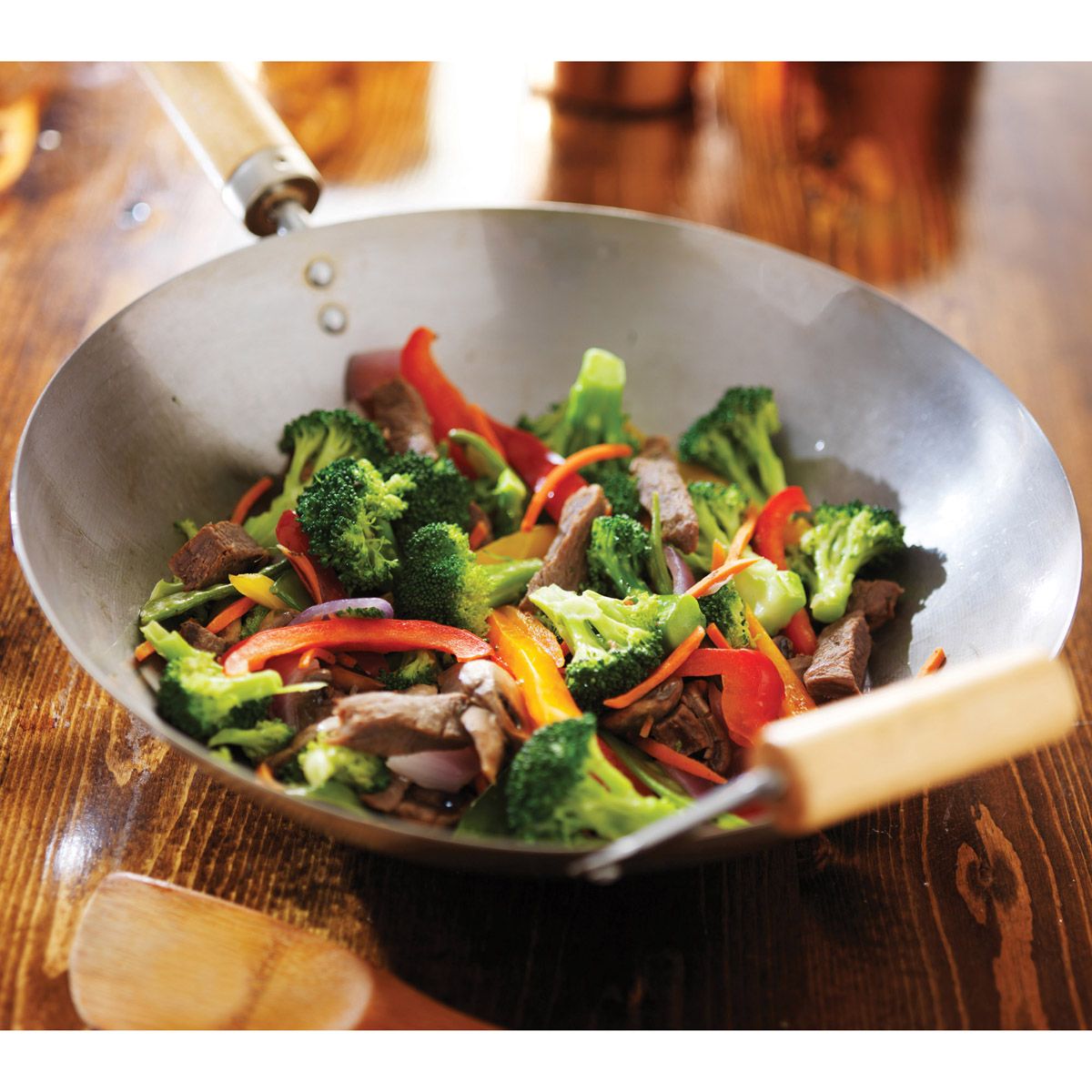Carbon Steel Wok Set 14"