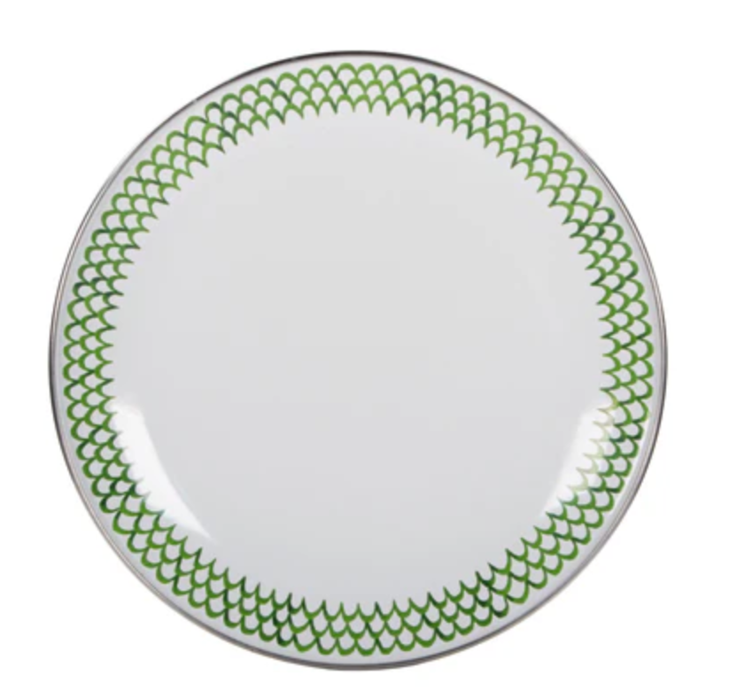 Sandwich Plate :  Scallop Green