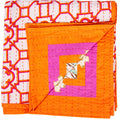 La Dolce Vita Fuchsia / Orange Reversible Tablecloth