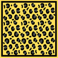 Bandana Gameday Scarf Black & Gold Print