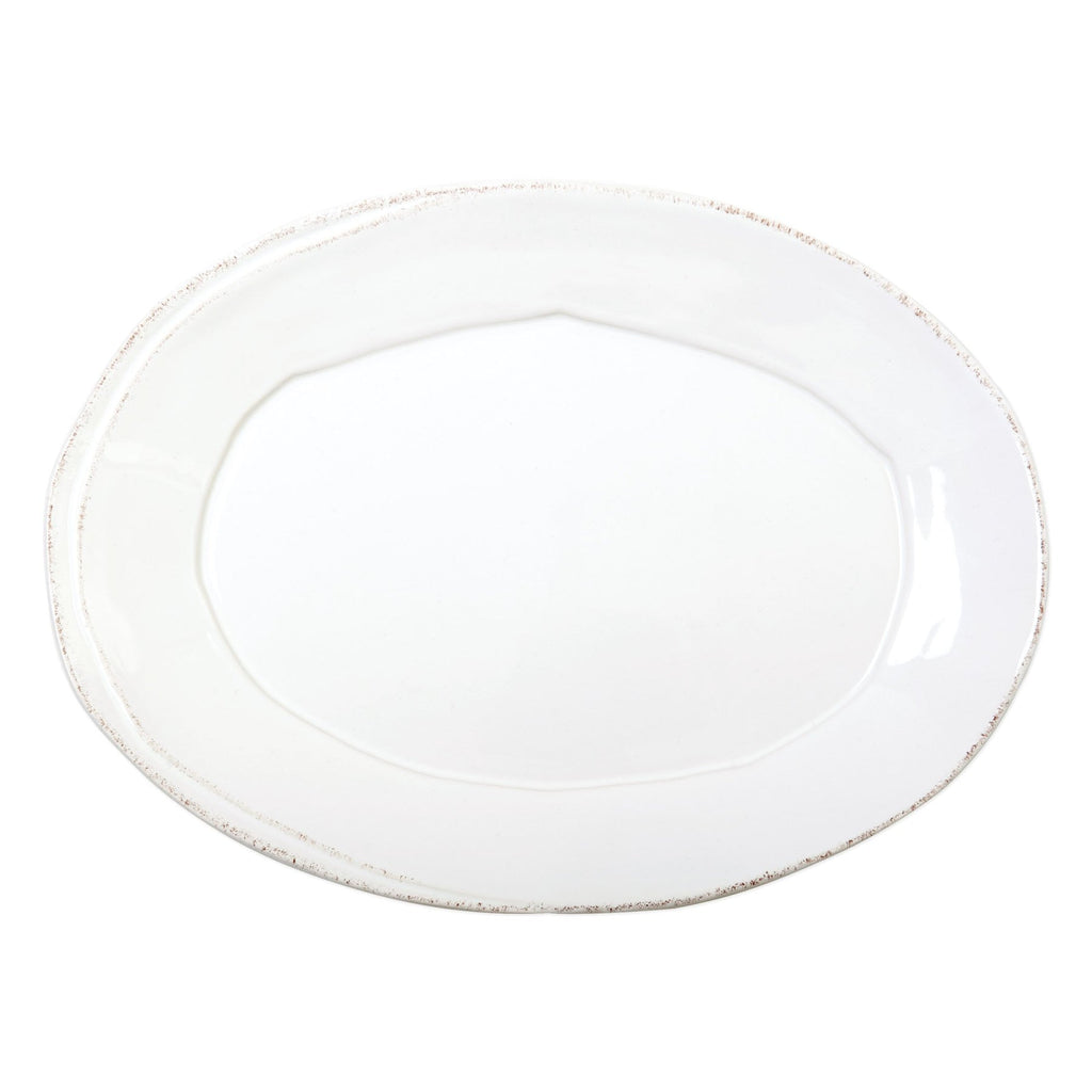Lastra White SM Oval Platter