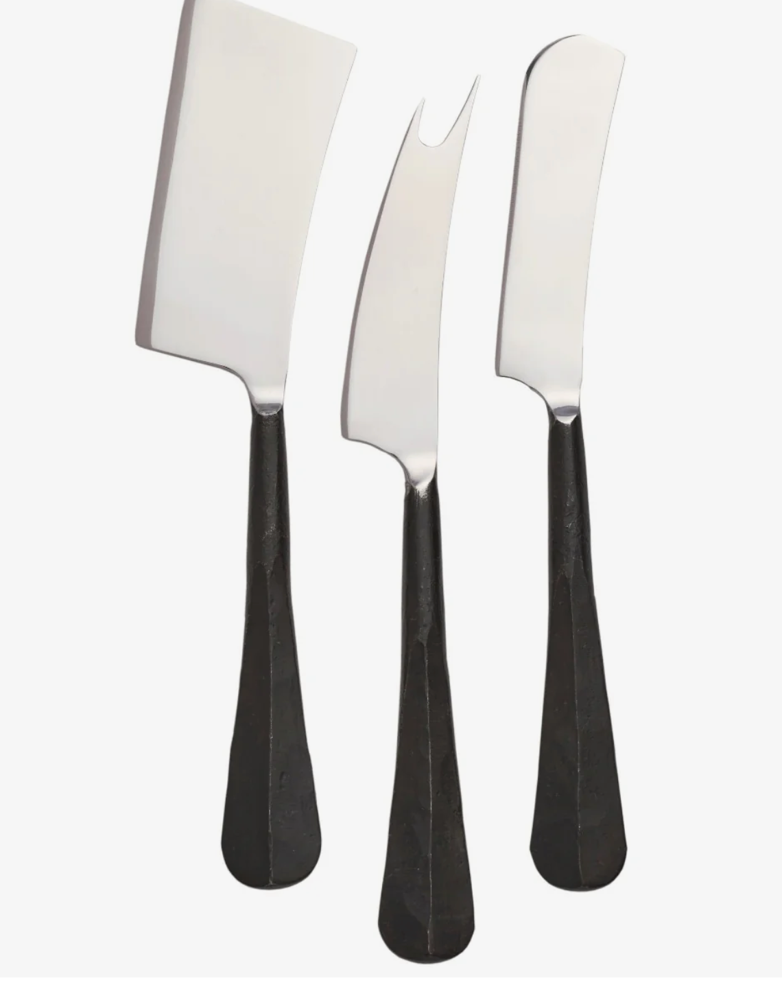 Woodbury Black Cheese Knife Set