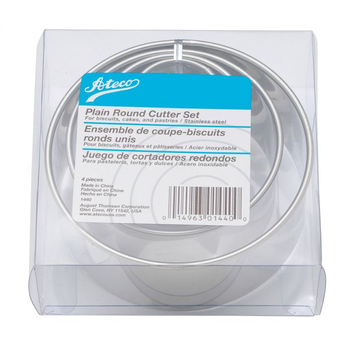 Ateco Graduated Round Cutters, Set of 4