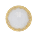 Rufolo Glass Gold Brushstroke Service Plate / Charger