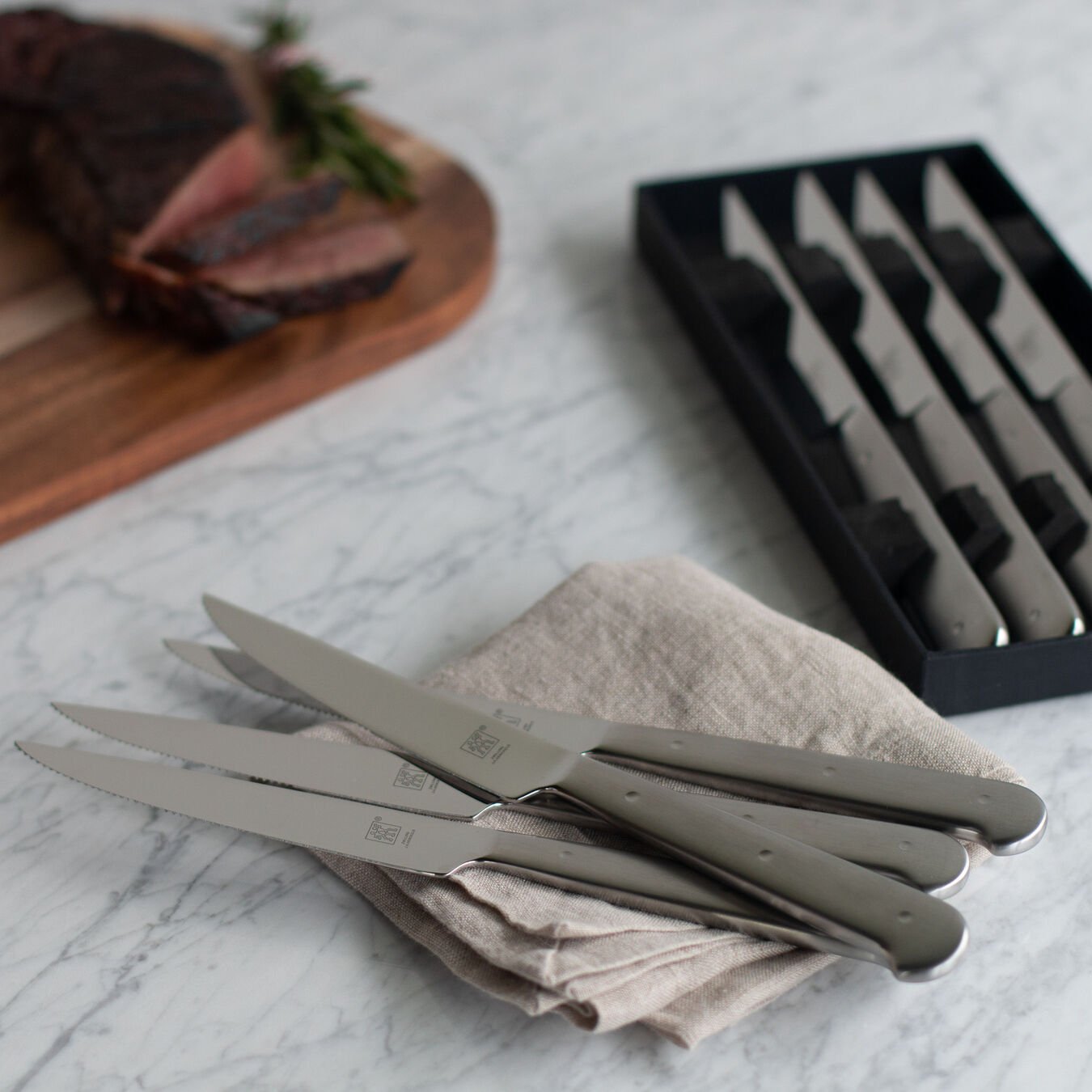 Porterhouse Stainless Steak Knife Set/8 in Gift Box