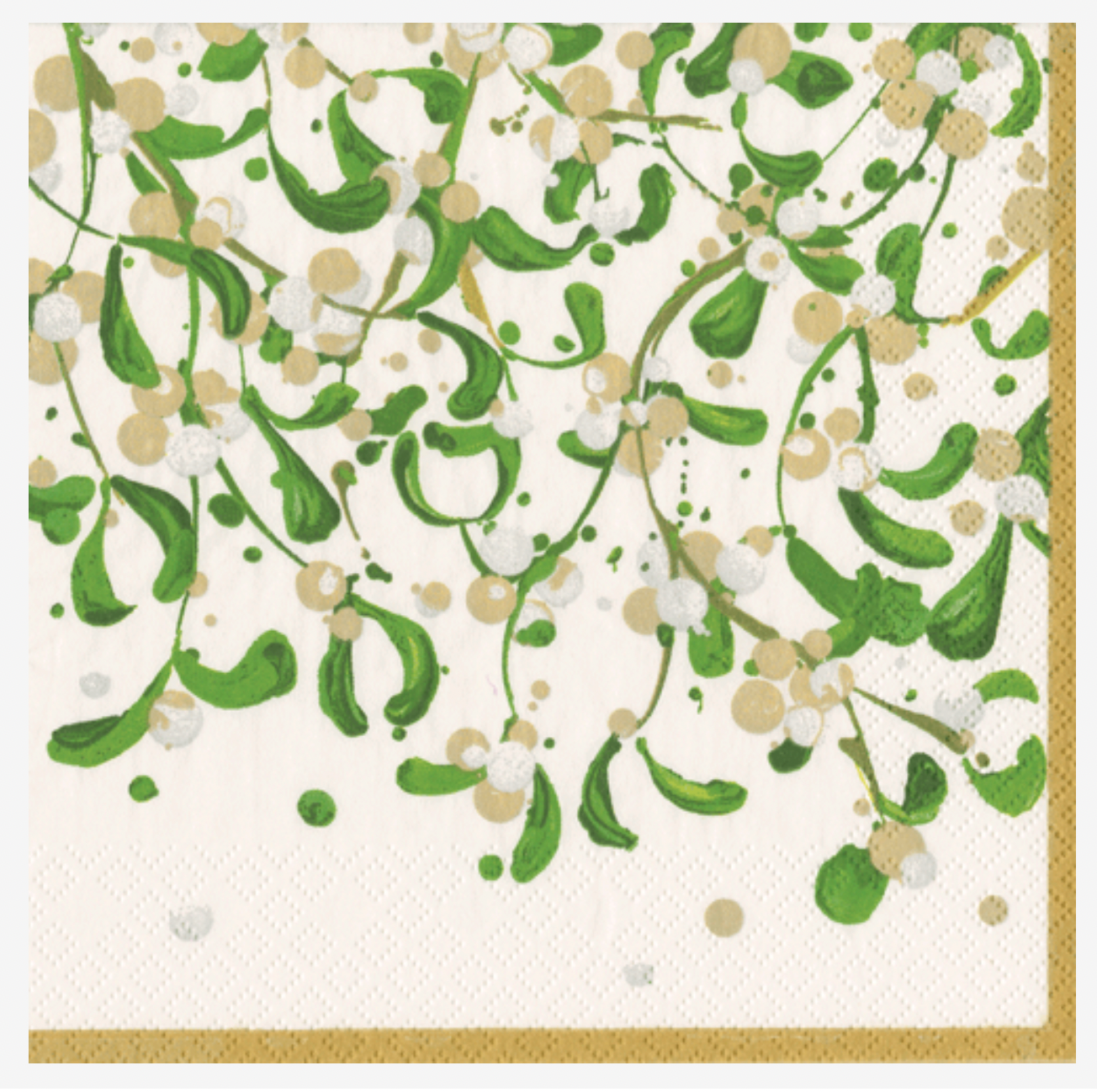 Cocktail Napkins : Modern Mistletoe retired