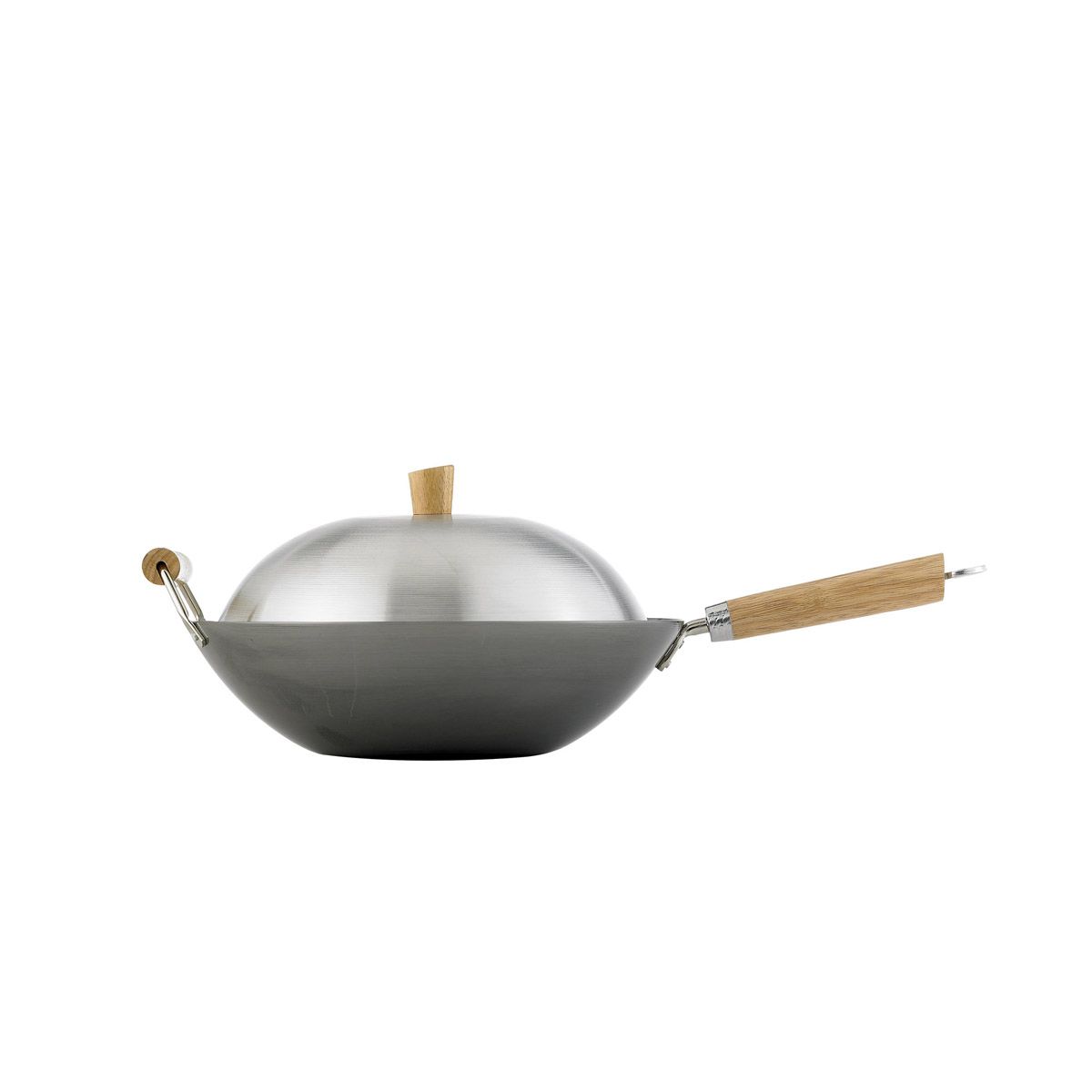 Carbon Steel Wok Set 14"