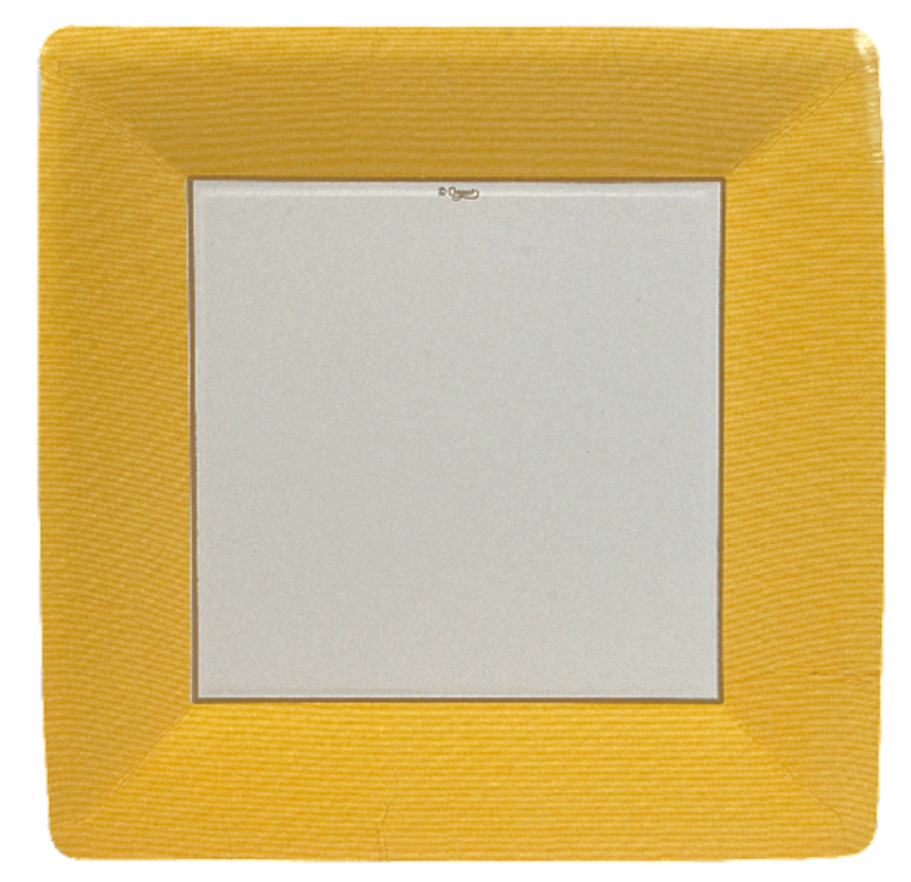 Dinner Plates : Square Yellow Grosgrain